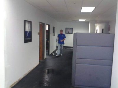 Water damage in office