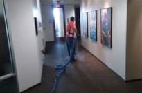 Steam cleaning and office hall
