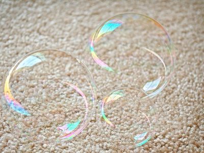 Bubbles on carpet